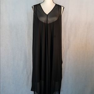 All saints Black Sheer dress